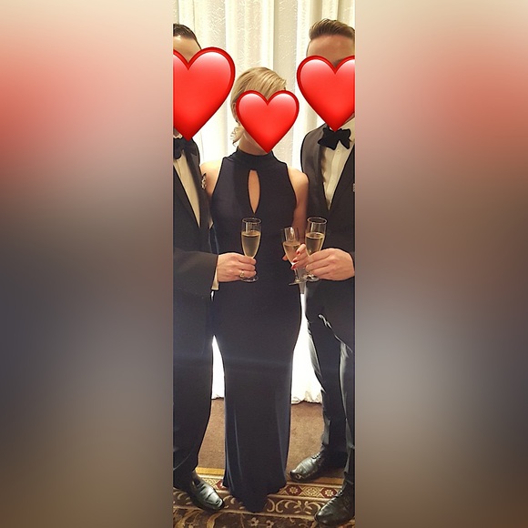 EUC Le Chateau High Neck Formal Gown small - Picture 2 of 10